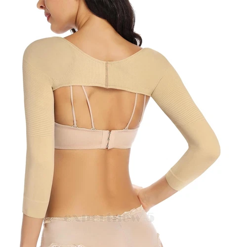 Mangas de compresión modeladoras de brazo superior corrector de postura brazo superior ropa moldeadora más delgada - Imagen 8 de 11
