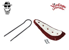 20" ORIGINAL LOWRIDER Velour 5 Button Red White Banana W/Seat Black Sissy Bar