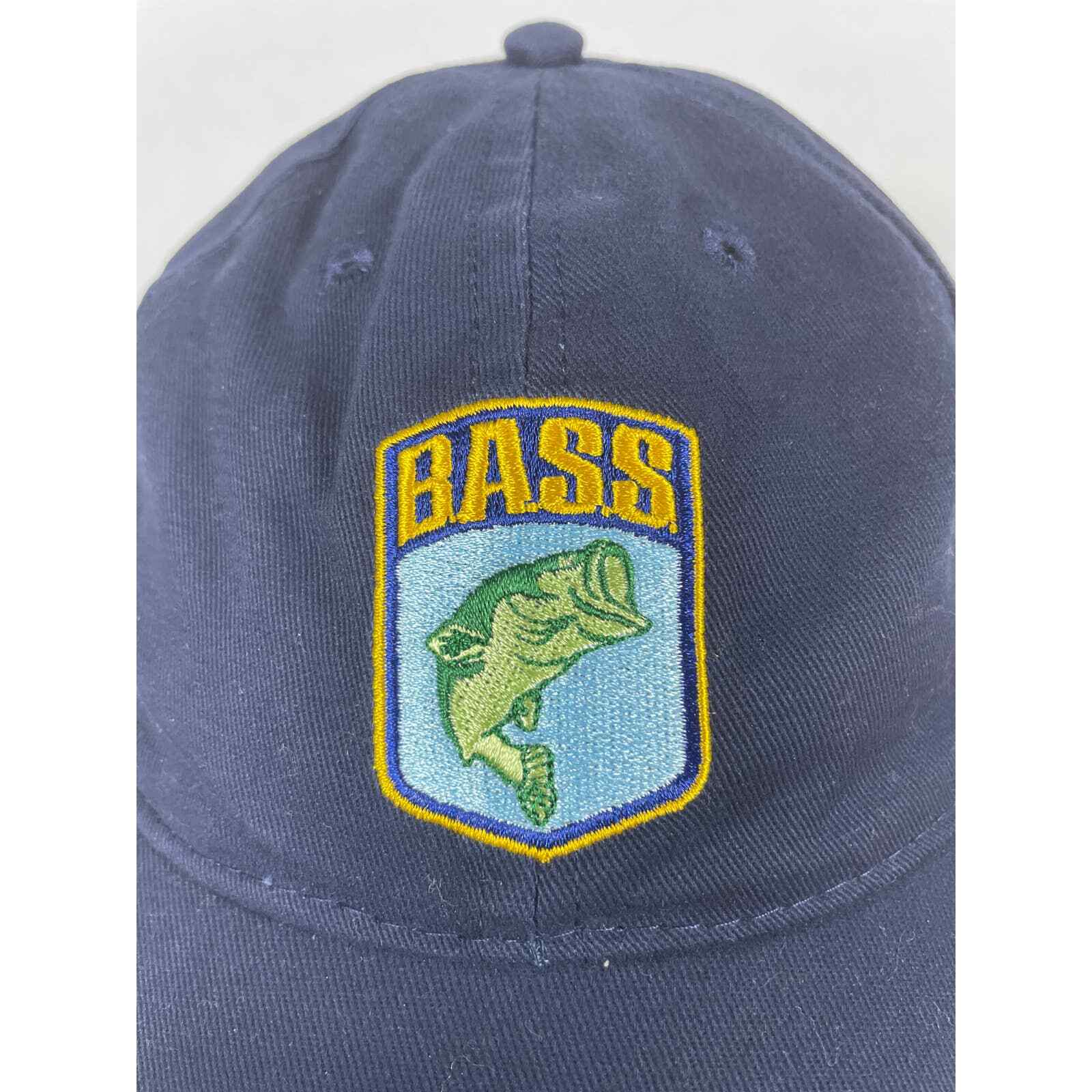 Bassmaster Hook & Loop Back Hat blue Baseball Cap - image 2