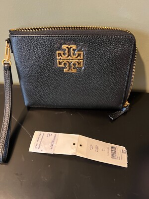 NEW Tory Burch Britten Large Zip Pouch Wallet Wristlet