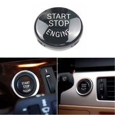 Black Start Stop Engine Button Cover Parts fit For BMW 3 Series E90 2008-2011