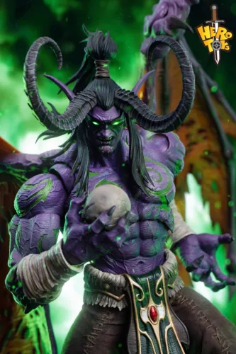 Hero Toys World of War Craft Demon Hunter Illidan Stormrage Figur Auf Lager Neu - Bild 5 von 12