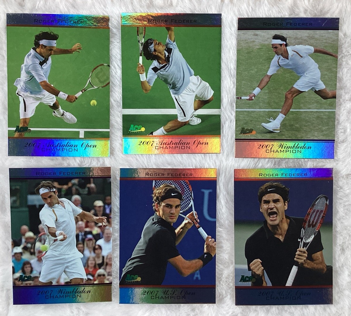 その他 2011 AceAuthentic Roger Federer Card Set 2011 Ace Authentic Roger Federer Grand Slam Champion Foil 32