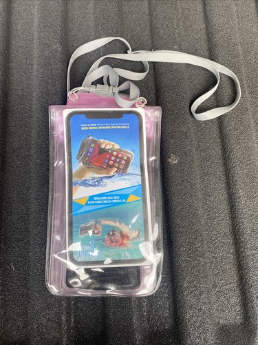 AquaVault 100% Waterproof Floating Smart Phone Case & Money Pouch - PINK. #R141 - Picture 2 of 3