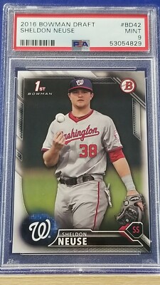 Sheldon Neuse - 2016 Bowman Draft Paper PSA 9 | eBay
