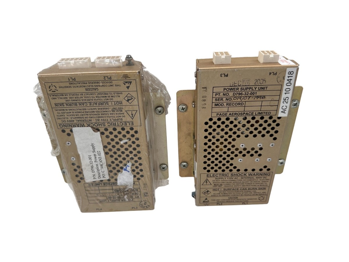 Lot 2 Boeing Page Aerospace Power Supply unit D796-32-001 Aircraft 