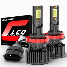 H11 LED Headlight Bulb White Low Beam Conversion Kit 6000LM Super Bright 2-pack