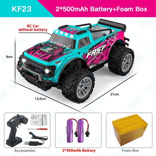 1:16/1:20 2.4G Model RC Car with LED Light 2WD Off-road Remote Control Cars Toy - Picture 16 of 27