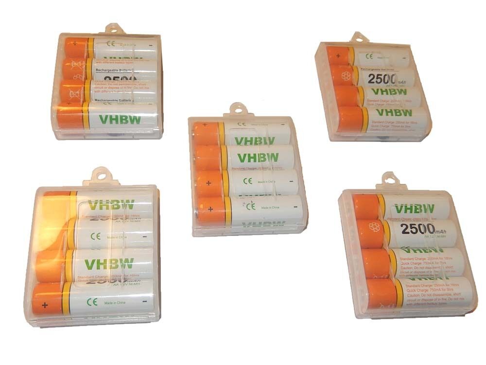 20x Bateria recargable + estuche 2500mAh / Ni-mh / AA / Mignon...