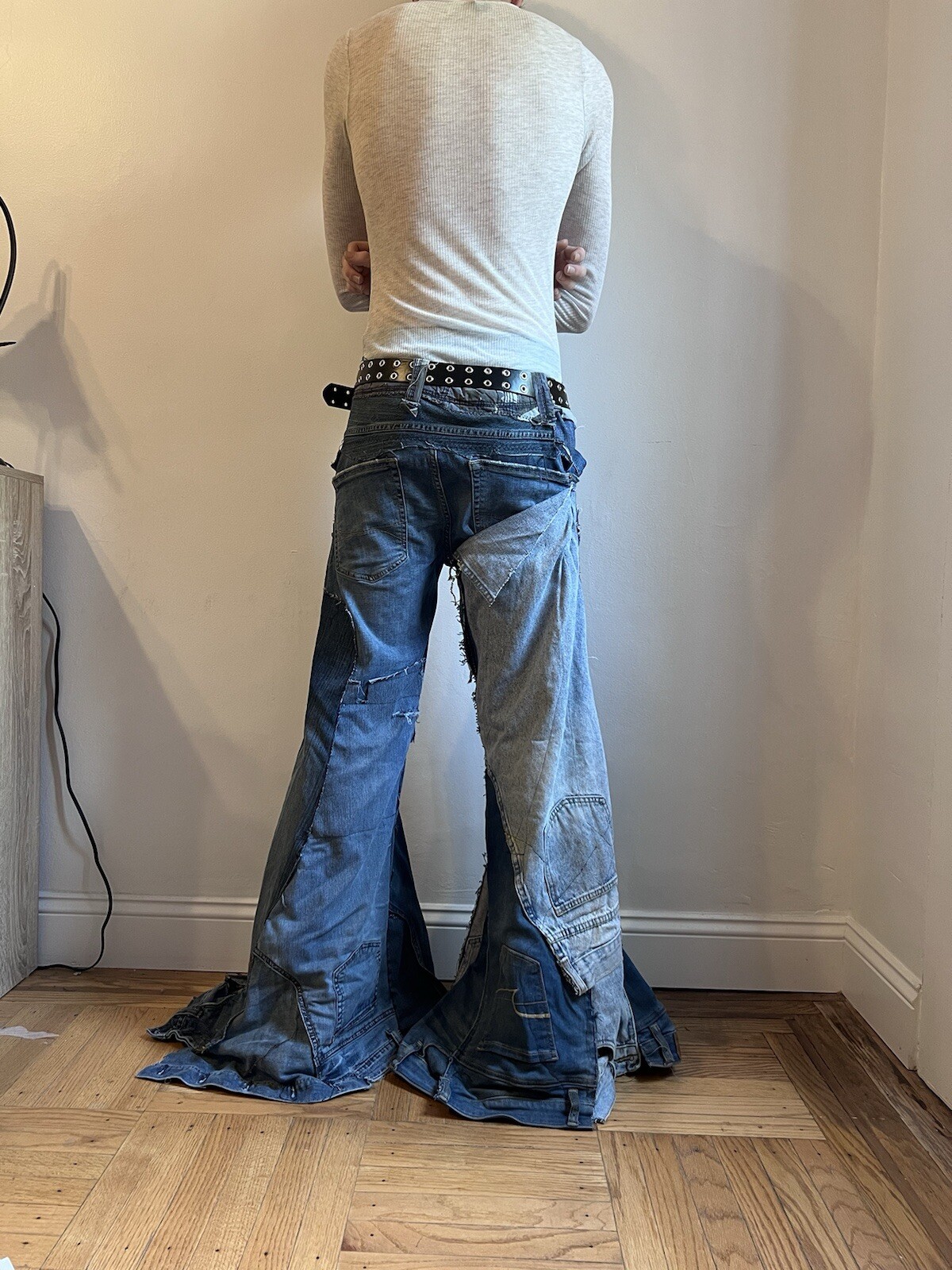 Handmade Vintage Designer Patchwork Pants - image 7