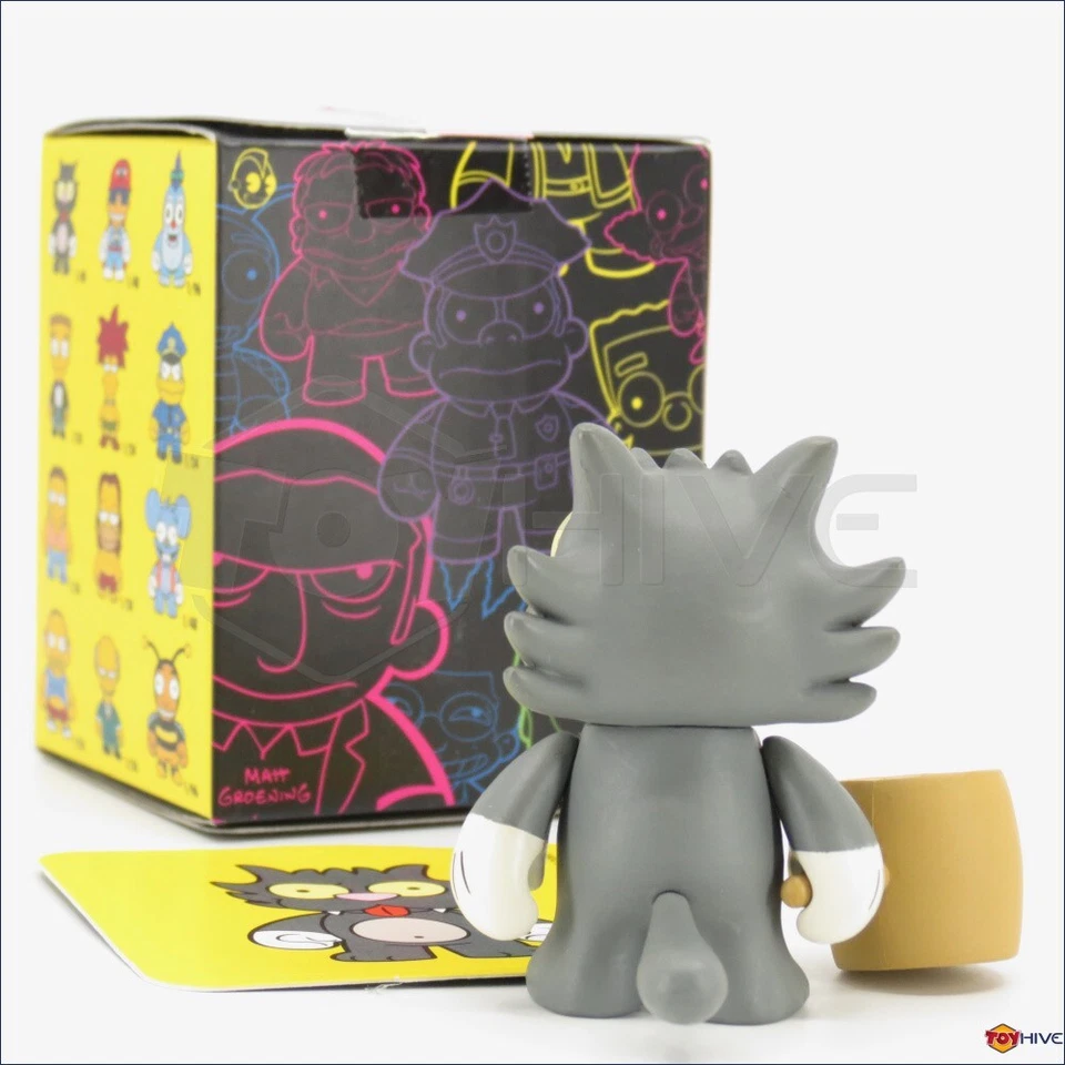 Kidrobot The Simpsons series 1 - Scratchy cat 3-inch vinyl figure with box card - Image 2 of 4