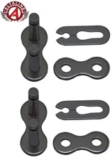 KMC BRANDED 1 SPEED BICYCLE MASTER/CONNECTOR LINK 1/2 X 3/16 BLACK.