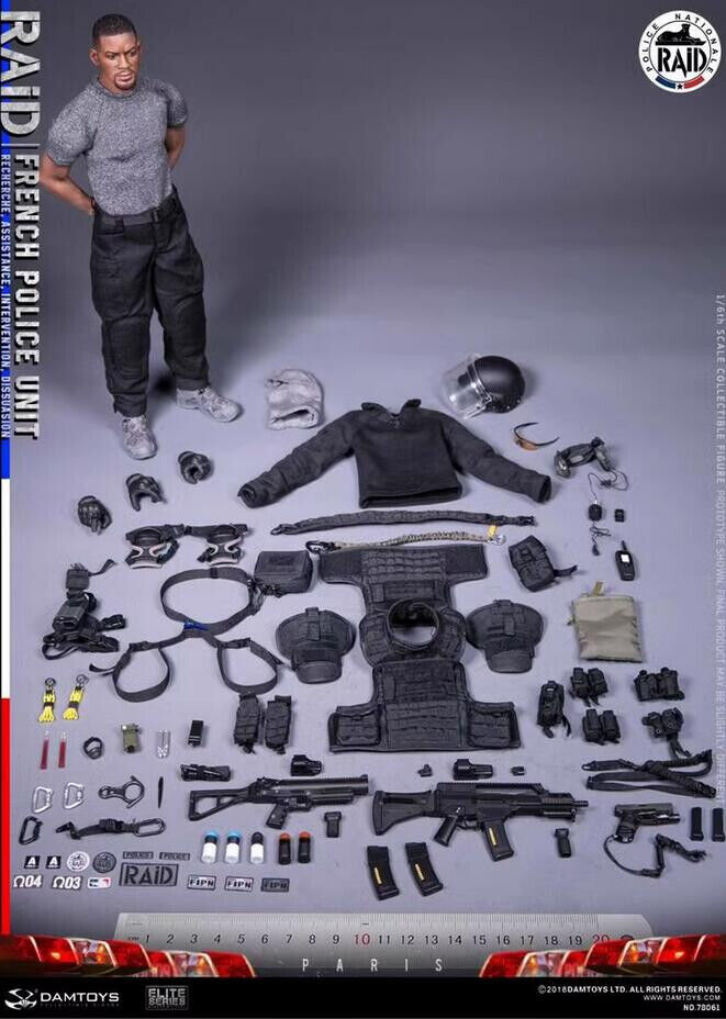 DAMTOYS 78061 1/6 French Police Unit RAID in Paris Figure DAMTOYS 78061 1/6 French Police Unit RAID in Paris Figure
