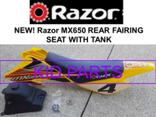 RAZOR YELLOW MX650 SEAT FAIRING & Tank PLASTIC DIRT BIKE ROCKET
