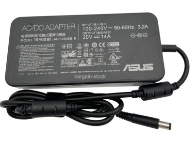 20V 14A 280W AC Adapter For ASUS ROG Strix XG43UQ Gaming Monitor