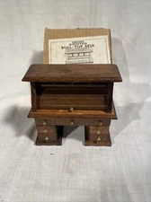 CONCORD DOLL House MINIATURE ROLL TOP DESK Orginal box