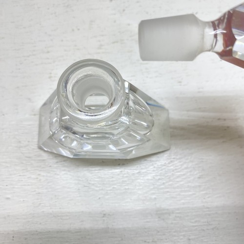 Vintage Irice Crystal perfume bottle lead crystal HEAVY PERFECT 6" West Germany - Picture 5 of 8
