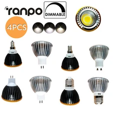 4X 10W Dimmable Led Spotlight Bulb Cob B22 For Home Bulbs Light E27 GU5.3 E14
