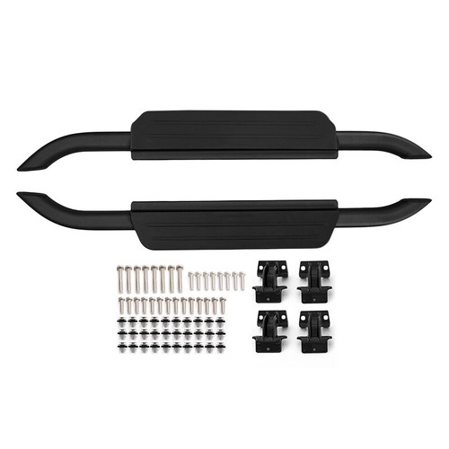 Black 2-Door Running Boards Fit For Land Rover Defender 90 2020-2024 Side Steps - Picture 7 of 13