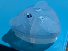 3-Compartment Baby Formula Dispenser Milk Powder Container Portable Feeding Box