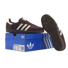 adidas Samba OG Snake Print Maroon Cream White IH3979 Leather Sneakers