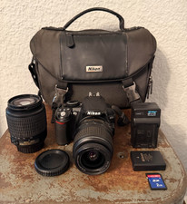 Nikon D3100 DSLR Camera 14.2MP,  18-55mm  55-200  More LOW S/C 3266 READ