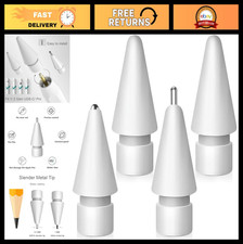 Upgraded Replacement Tips for Apple Pencil 1st  2nd Gen - 4 Pack Metal Tips