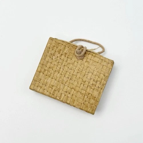 Vintage Barbie Doll # 967 Picnic Basket  Original Barbie Accessory Straw Basket