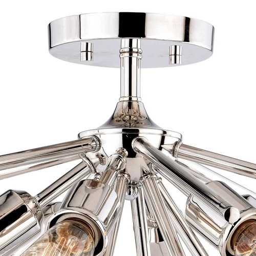 Estelle 6-Light Semi-Flush Mount in Mid-Century Modern and Sputnik Style 14.5 - Picture 13 of 13