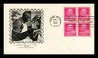 Dr Jim Stamps George Washington Carver Block 1948 First Day Cover Fulton Cachet