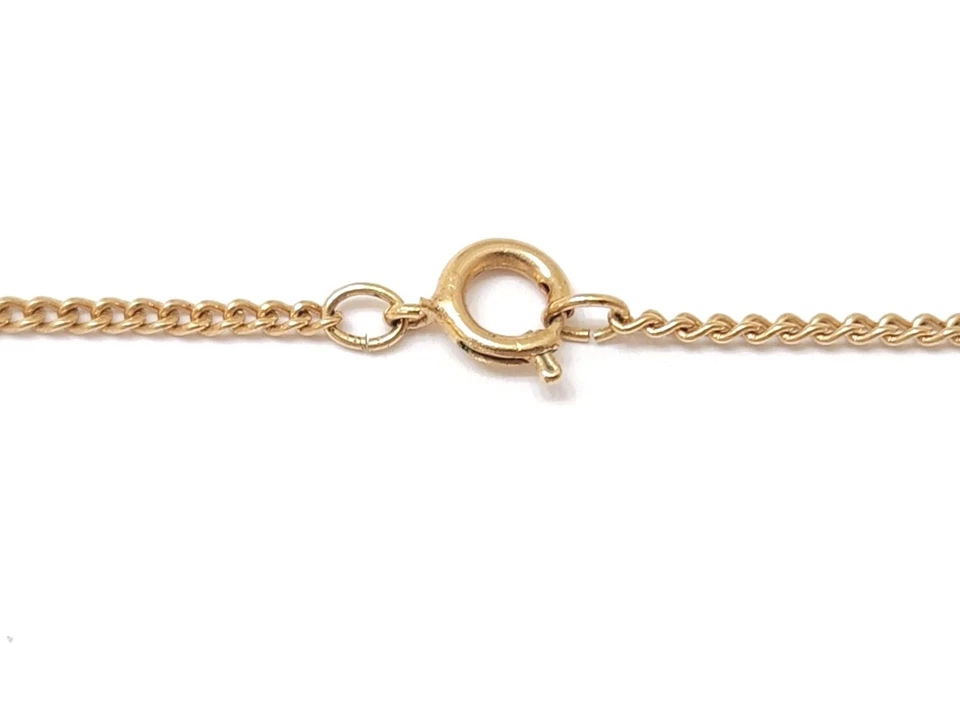 Collar De Colección Avon Verde Esmeralda Solitario Imitación Perla Adornado Colgante Cadena Oro Foto 3 de 4