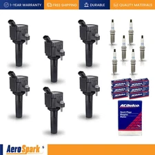 6 Ignition Coil & 6 ACDelco Iridium Spark Plug for 06-09 GMC Envoy 4.2L l6 UF497