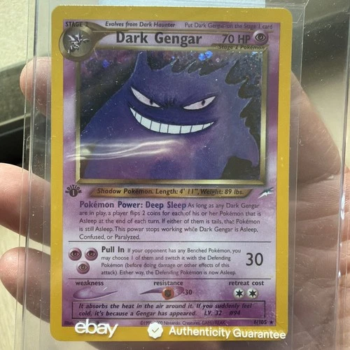 2002 Pokemon Neo Destiny Dark Gengar 1st Edition