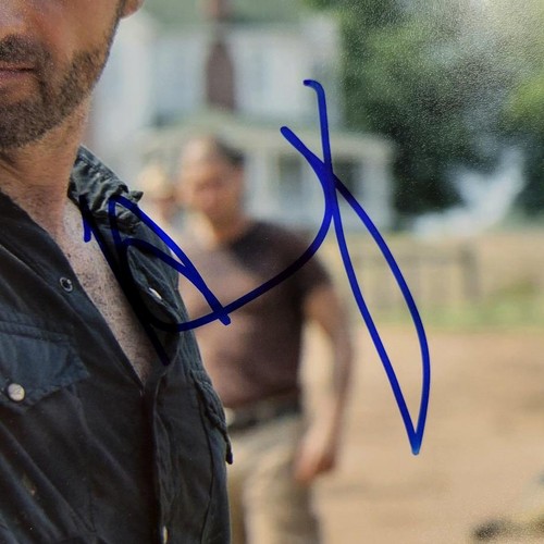 Andrew Lincoln signed Rick Grimes 8x10 photo Walking Dead autograph~ Beckett BAS - Picture 2 of 3