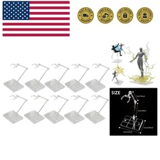 Action Figure Stand, 10pcs Assembly Action Figure Display Holder Base Doll Mo...