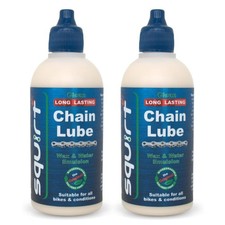 Squirt Chain Lube for Bikes 2 Pack 120ml   Long-Lasting Lubricant for All Bike