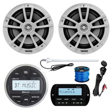 JBL PRV175 Receiver, 2X 6.5" Speaker, USB/AUX Mount, Remote, Antenna, Wire