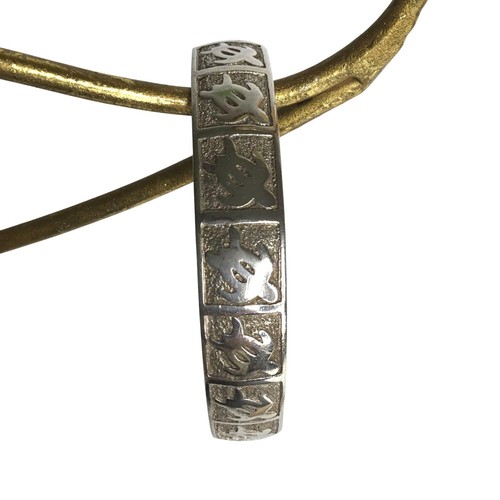 Sterling Silber Meeresschildkröte Honu Armreif Armband 925 Maritim Ozean Design 34g - Bild 2 von 9