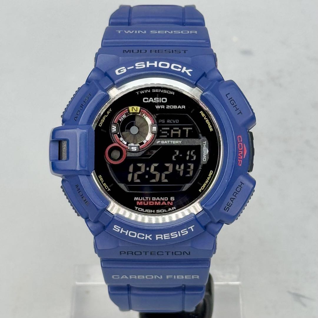 美品 G-SHOCK GW-9300NV 電波ソーラー ネイビー ブラック 美品 G-SHOCK GW-9300NV 電波ソーラー ネイビー ブラック