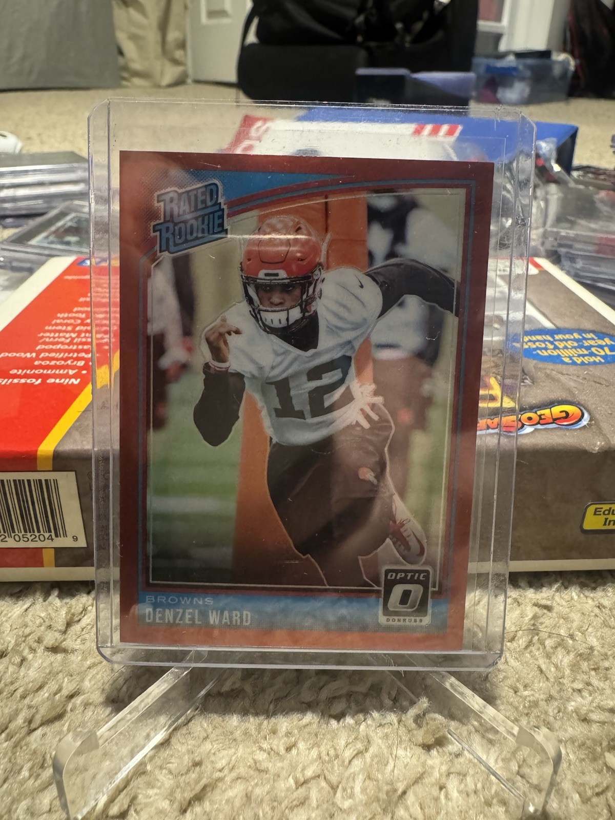 2018 Donruss Optic Rated Rookie Red Prizm /99 Denzel Ward #198 Rookie RC