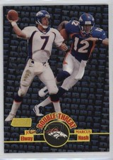 1998 Topps Stadium Club Double Threat John Elway Marcus Nash #DT5 HOF 14s2