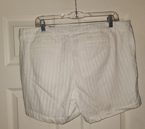 Nuevo Merona Blanco Casual Shorts Mujer Talla 14 #011 - Imagen 3 de 4