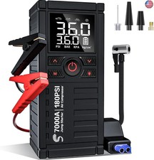 Jump Starter with Air Compressor, 7000A 180PSI Car Battery Jump Starter Jump