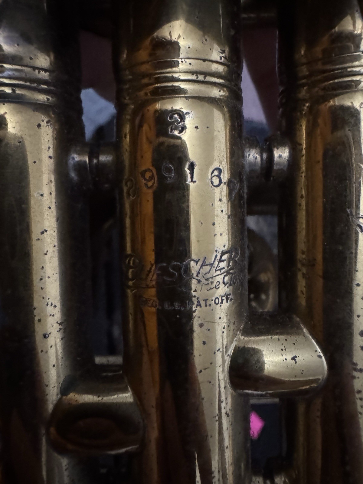 Vintage Buescher Cornet Brass Instrument Serial #289187 AS-IS w/ Case