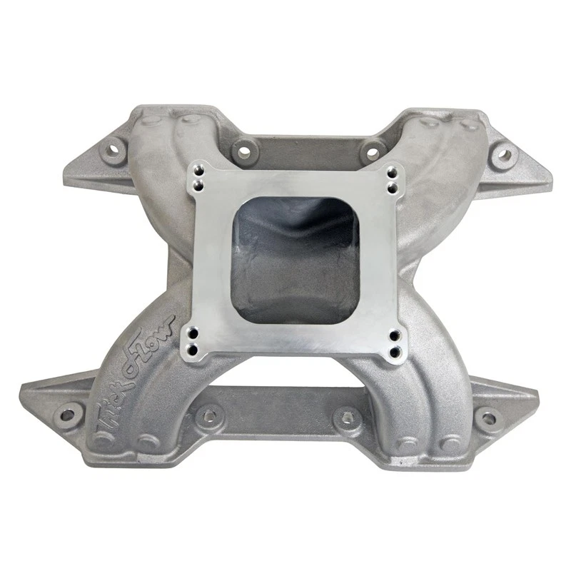 Trick Flow TFS-61600111, One Natural Aluminum Bbm B Intake Manifold W/4150 Carb  - Image 4 of 4