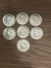 1968 Kennedy Half Dollar Lot - 7 Coins 40% Silver