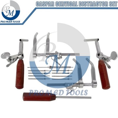 Caspar Cervical Distractor Set Right & Left With Screw Driver Spine Instrument