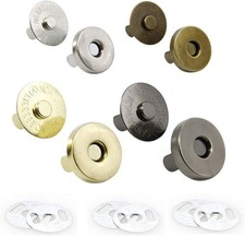 Magnetic Button Clasps Snaps Fastener Clasps for Sewing, Craft, Purses, Bags, Cl