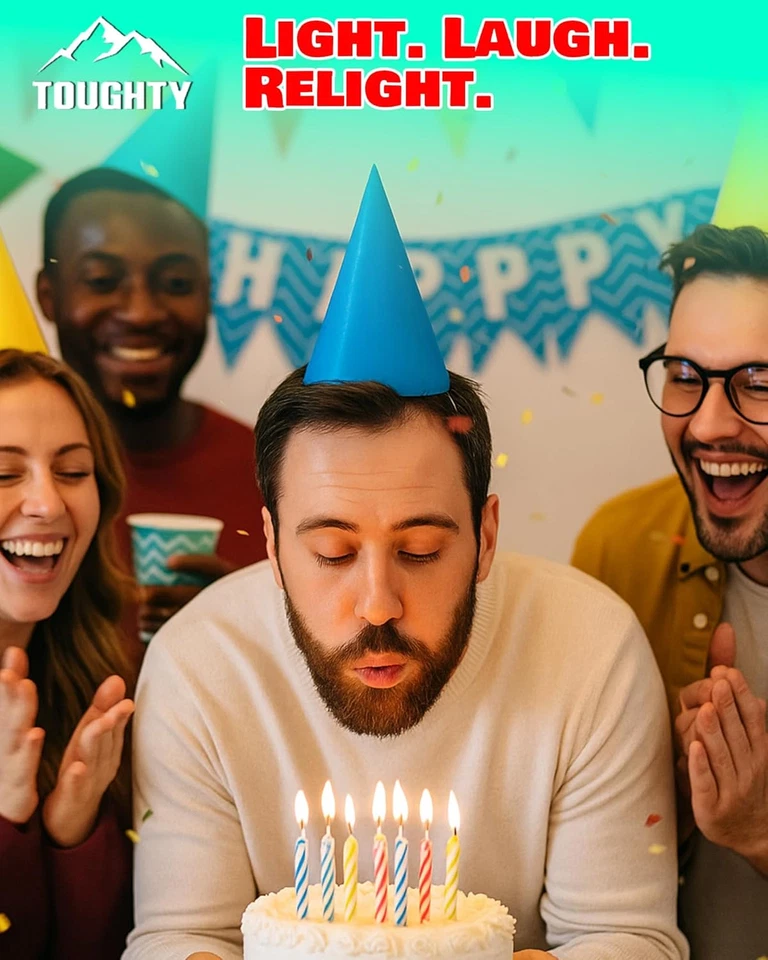 Velas de cumpleaños relucientes - - Divertido truco espiral velas de cumpleaños para pastel y... Foto 3 de 4