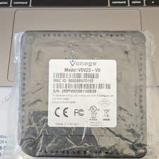 Vonage VDV23-VD VoIP Home Phone Adapter Router Black Orange